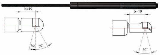 Metzger Trunk Shock Absorber 2110531