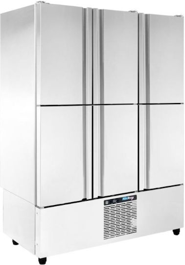 Niki Inox Frigider comercial cu cameră cu 6 uși L134xA70xÎ186cm