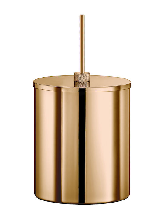 Sanco Metallic Bathroom Bin 5lt Brown