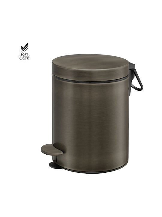 Sanco 90605-M25 Metallischer Badezimmer Behälter Soft Close 5lt Bronze