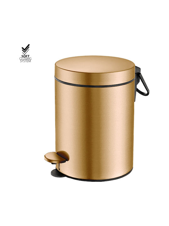 Sanco 90605-M25 Metallischer Badezimmer Behälter Soft Close 5lt Bronze