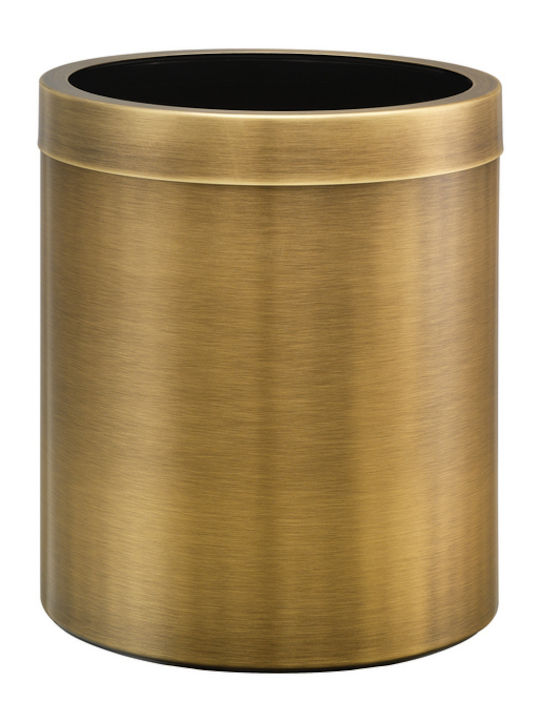 Sanco Metallischer Badezimmer Behälter 5lt Bronze