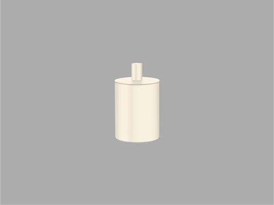 Sanco 80101-M25 Metallic Set Bathroom Brush and Trash Can Bronze