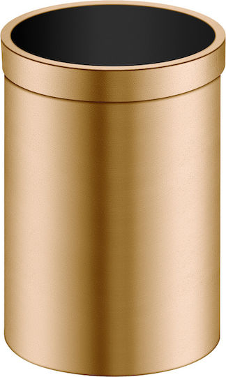 Sanco Metallischer Badezimmerbehälter 12lt Bronze
