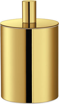 Sanco 80101-M25 Metallic Set Bathroom Brush and Trash Can Bronze