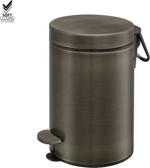 Sanco 90603-M25 Metallischer Badezimmerbehälter Soft Close 3lt Bronze