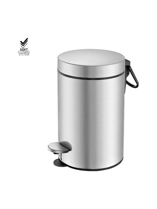 Sanco Coș Metalic De Baie Cu Închidere Lentă 3lt Bronz