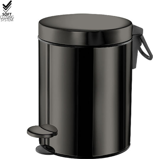 Sanco Metallic Bathroom Bin Soft Close 5lt Bronze