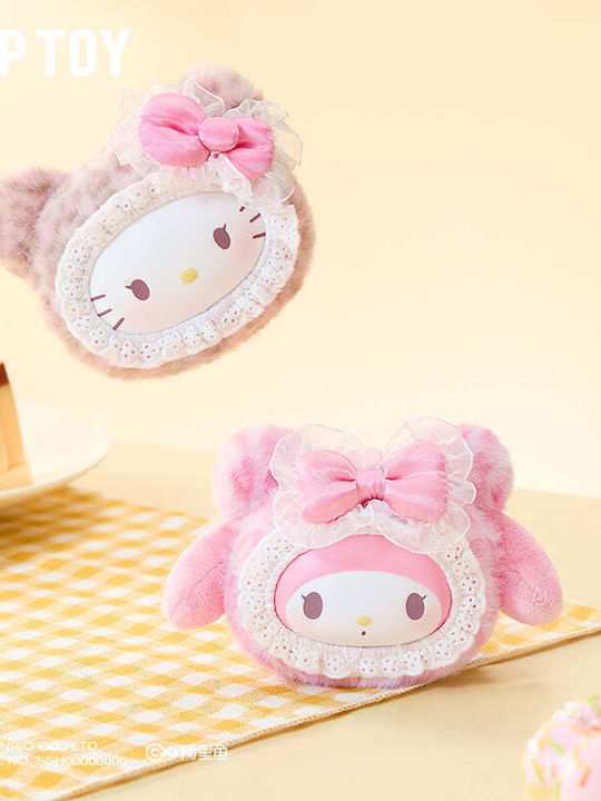 Sanrio Characters Fluffy Teddy Bear Series Plüschiger Schlüsselanhänger Blindbox 1 Stück Zufallsauswahl