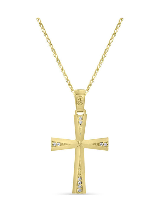 Chrysolithos Gold Cross 9K