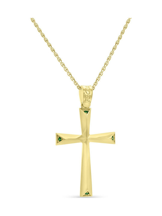 Fa Cad'oro Damen Gold Kreuz 9K Ohne Kette