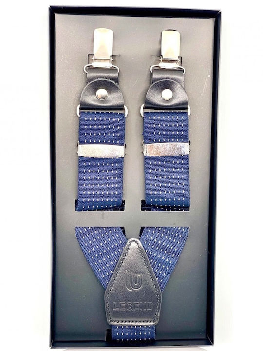 Legend Accessories Suspenders Printed Blue