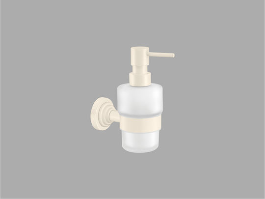 Sanco Vintage Wandmontierter Spender Glas Braun