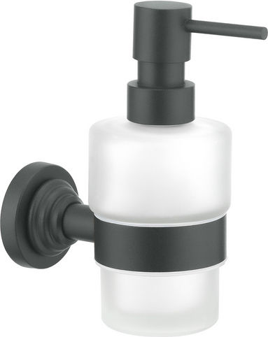 Sanco Vintage Wandmontierter Spender Glas Braun