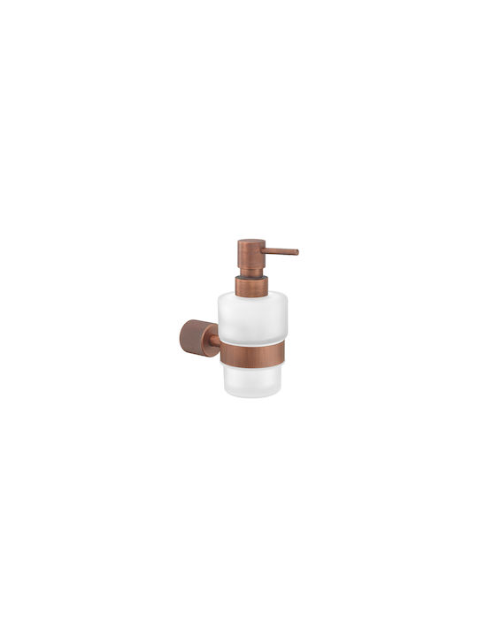 Sanco Lithos Επιτοίχιο Dispenser Γυάλινο Καφέ