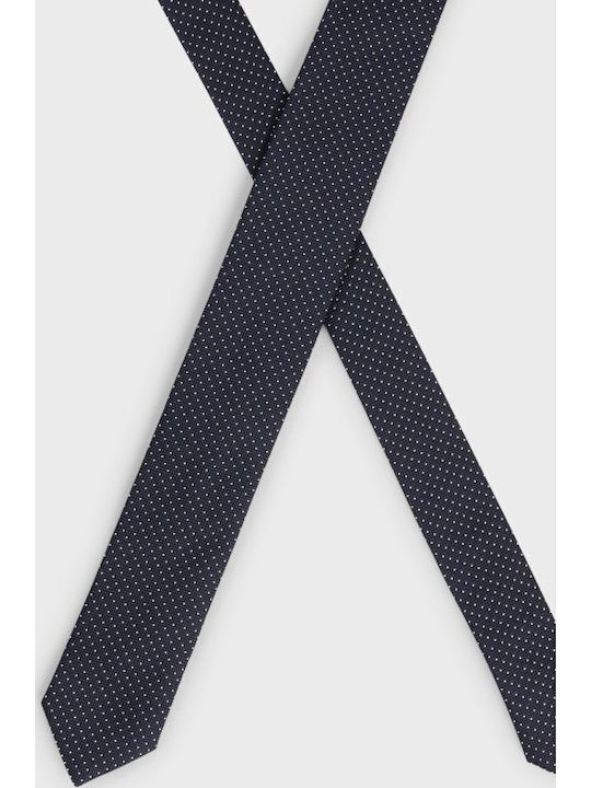 Hugo Men's Tie Silk in Navy Blue Color