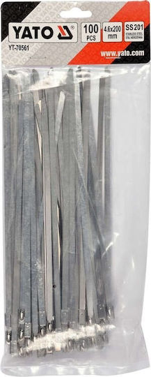 Stainless Steel Cable Ties 4.6x200mm 100pcs Yt-70561 Yato