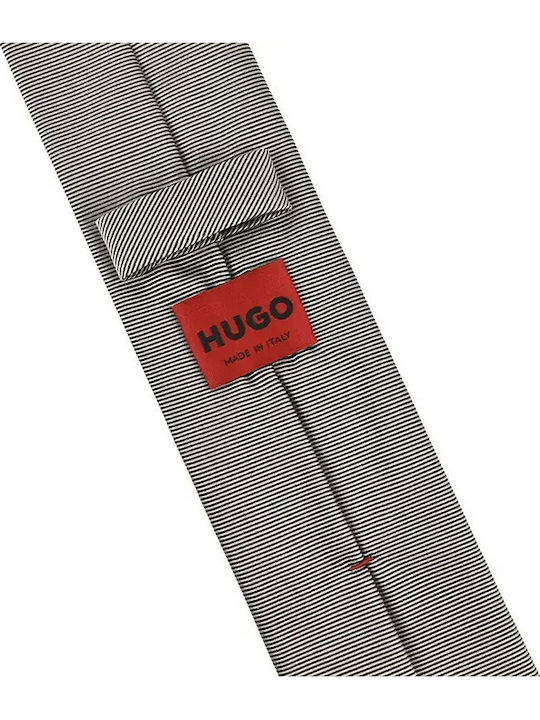 Hugo Ανδρική Γραβάτα Μεταξωτή σε Μπορντό Χρώμα