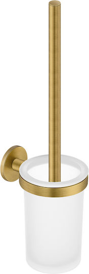 Sanco Glass Toilet Brush Bathroom Gold