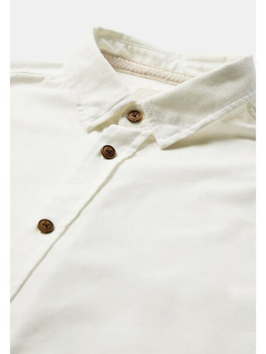 Long Sleeve Linen Shirt Regular Fit Tofu