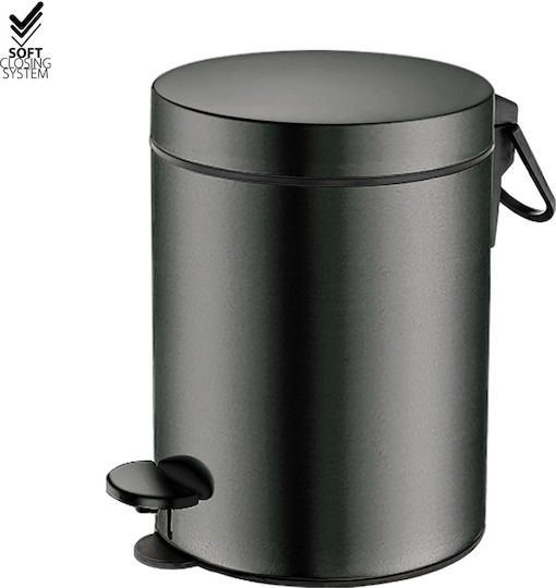 Sanco Metallic Bathroom Bin Soft Close 5lt Gold