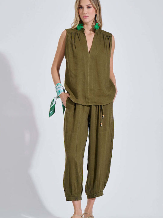 Women's Oil Kit with Trousers with Rubber Band