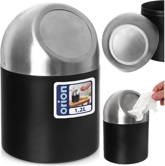 Orion Inox Badezimmer Mülleimer 1.2lt Graues