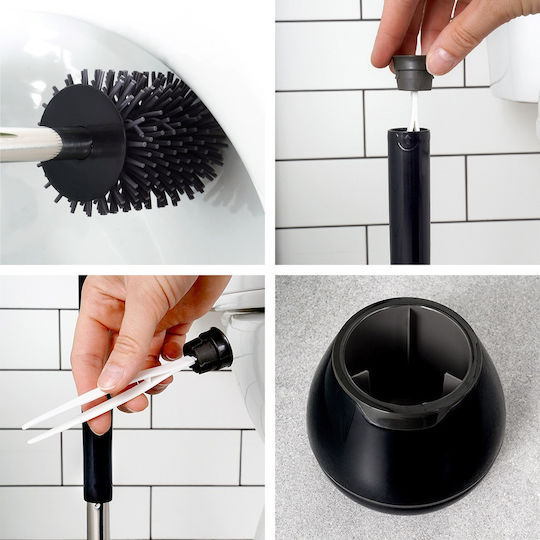 Vilde Plastic Toilet Brush Black