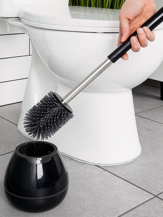 Vilde Kunststoff Toilettenbürste Badezimmer Schwarz