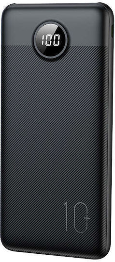 Veger L10 Power Bank 10000mAh με Θύρα USB-A και Θύρα USB-C Μαύρο