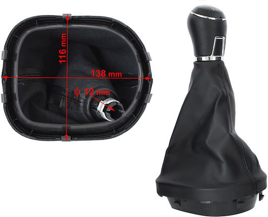 Vw Caddy III Fl 10-15 Auto Schaltknopf + 6-Gang Gaiter