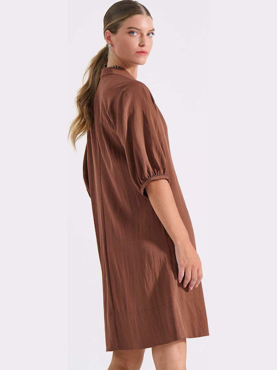 Summer Dress Brown 10-060813-0 Brown S/M