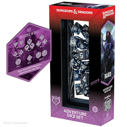 D&d Abenteuer Würfel Bard Blau Schwarz