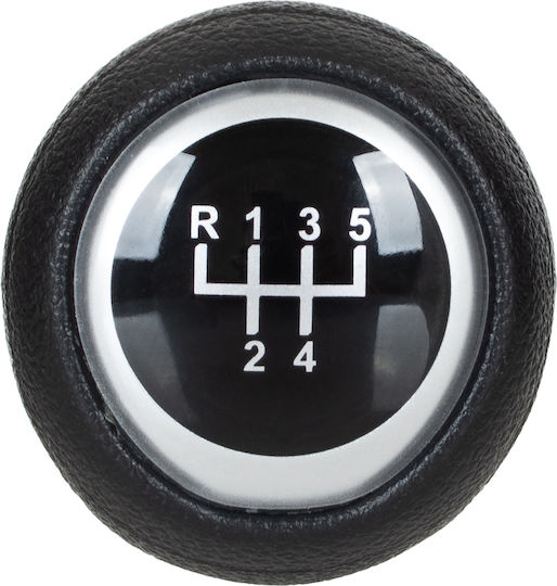 Mazda 3 Iii 13-18 Gear Shift Knob Black + Silver 5 Speeds