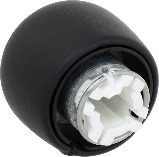 Citroen C4 Picasso Ii 2013 Gear Shift Knob Black Eco-leather + Silver 6 Speeds