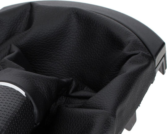 Seat Ibiza Iii 02-09 Black Gear Shift Knob + Gaiter Frame 6 Speeds