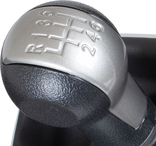 Seat Altea 2004 Black-beige Gear Shift Knob + Gaiter Chrome Frame 6 Speeds