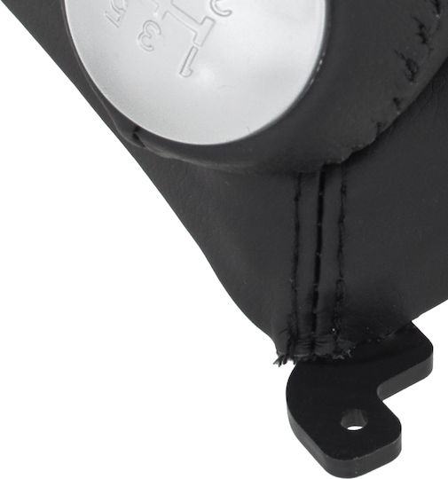 Honda Accord VII 03-08 Schwarzer Silberner Auto Schaltknopf mit LED-Licht + Schwarzer Gaiter Rahmen 5 Gänge