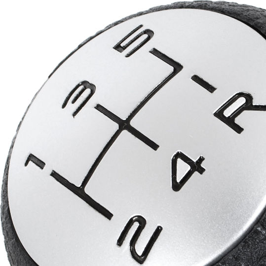 Peugeot 206 Gear Shift Knob Black + Silver Black Diagram
