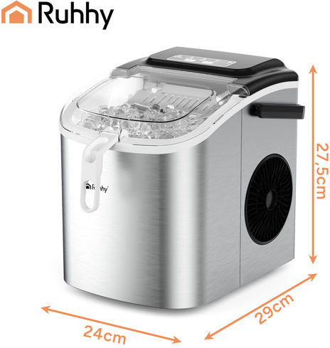 Ruhhy Ice Machine with Daily Ice Making Capacity 12kg