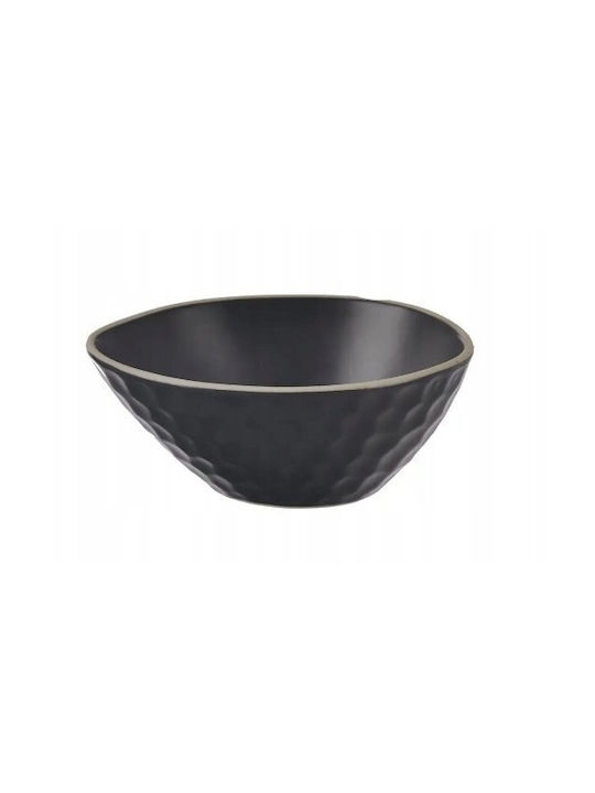 Orion Round Black Ceramic Serving Bowl Diameter 11cm