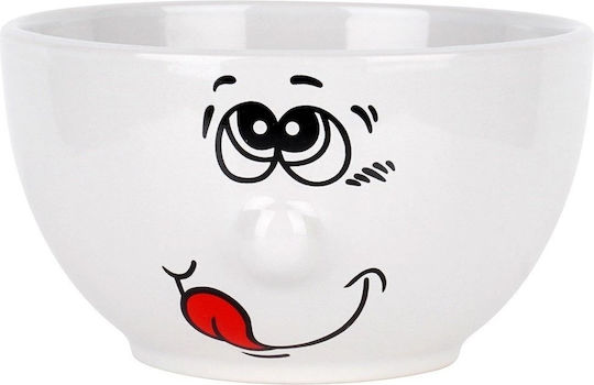 Siaki Collection Round White Ceramic Serving Bowls Diameter 13.5cm 6 Pieces
