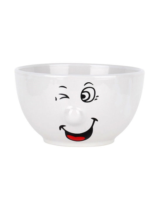 Siaki Collection Μπωλ Σερβιρίσματος Στρογγυλό Κεραμικό Λευκό με Διάμετρο 13.5εκ. 6τμχ