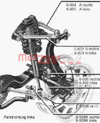 Braț De Suspensie Roată Metzger 58009611