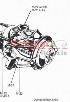 Wheel Suspension Arm Metzger 58048719