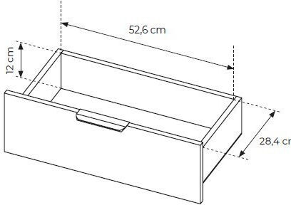 Μπουφές Amaro Ξύλινος με Συρτάρια Καρυδιά 153.5x40x82.6cm