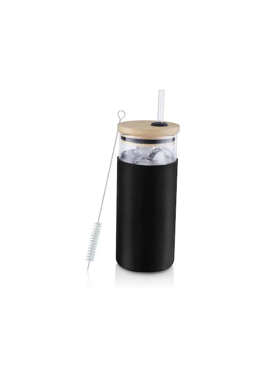 Cocktail/Trinken Wasser Glas in Grün Farbe mit Strohhalm 550ml