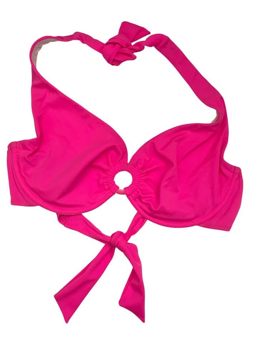 Бикини Сутиен Флуоресцентно Розов