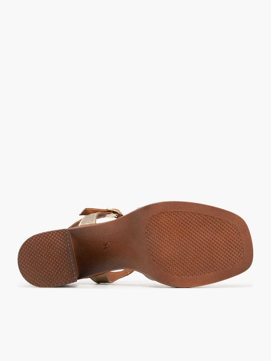 Damen Sandalen Leder Tabac Braun