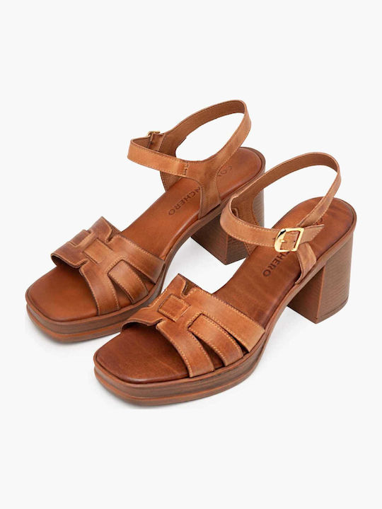 Damen Sandalen Aus Leder Goldene